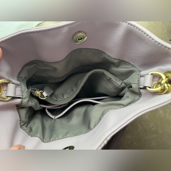 EUC Pretty Purple Nicole by Nicole Miller handbag/crossbody/shoulder bag - Picture 9 of 10